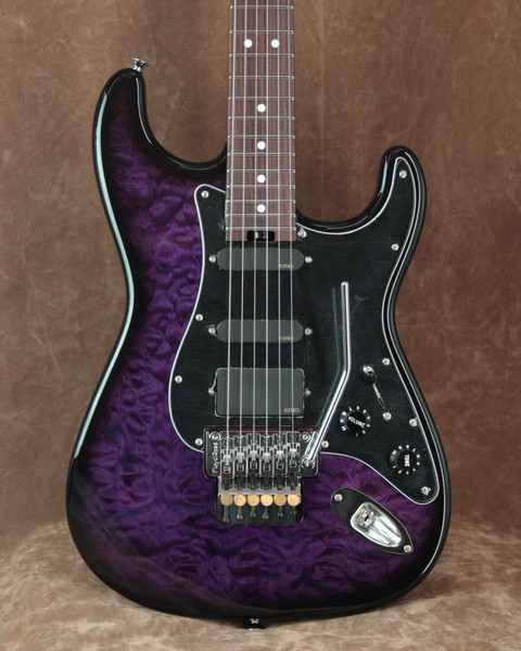 Charvel Custom Shop Big Rob Knowles Master Built So Cal HSS Trans Purple Burst