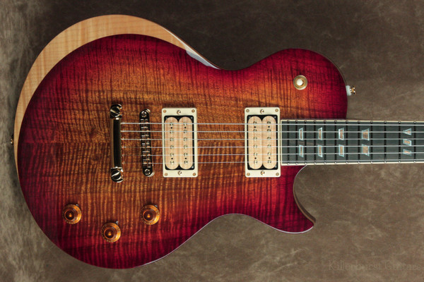 Schecter USA Custom Shop Solo II Custom Exotic Koa Aged Cherry Burst