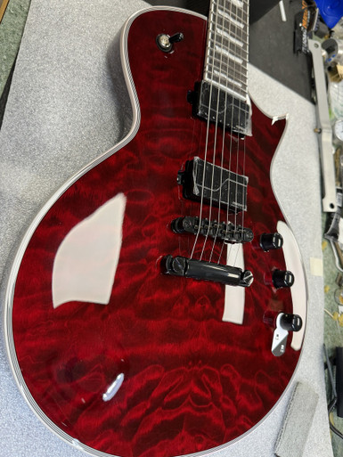 ミュージック re(LIVE) Black Cherry &amp; JAPONESQUE ESP LTD EC-201 Electric Guitar See Thru Black Cherry