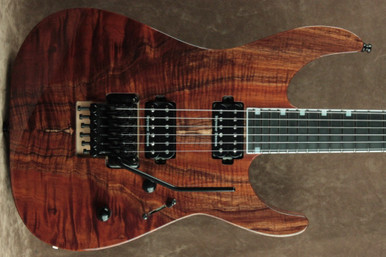 ESP USA MII Neck-thru-body Figured Koa Natural