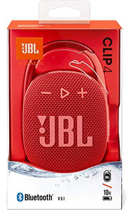 JBL Clip 4 - Portable Mini Bluetooth Speaker - Red JBL Clip 4 - Portable Mini Bluetooth Speaker - Red
