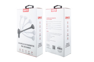 UNIQ FM Transmitter And Car Charger - Black