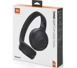 JBL Tune 520 Wireless Bluetooth Headphones - Black