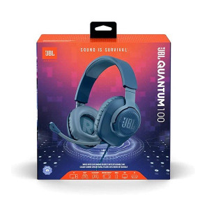 JBL Quantum 100 Gaming Wired Headphones Blue JBL Quantum 100 Gaming Wired Headphones Blue