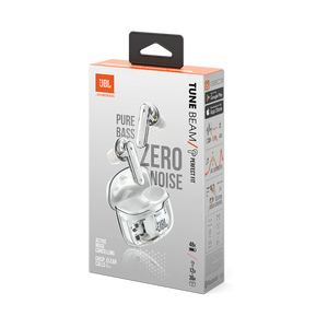 JBL Tune Beam 2 In-Ear Noise Cancelling Earbuds Ghost Edition White JBL Tune Beam 2 In-Ear Noise Cancelling Earbuds Ghost Edition White