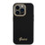 Guess iPhone 15 Pro Back cover case - Script metal logo - Black