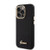 Guess iPhone 15 Pro Back cover case - Script metal logo - Black