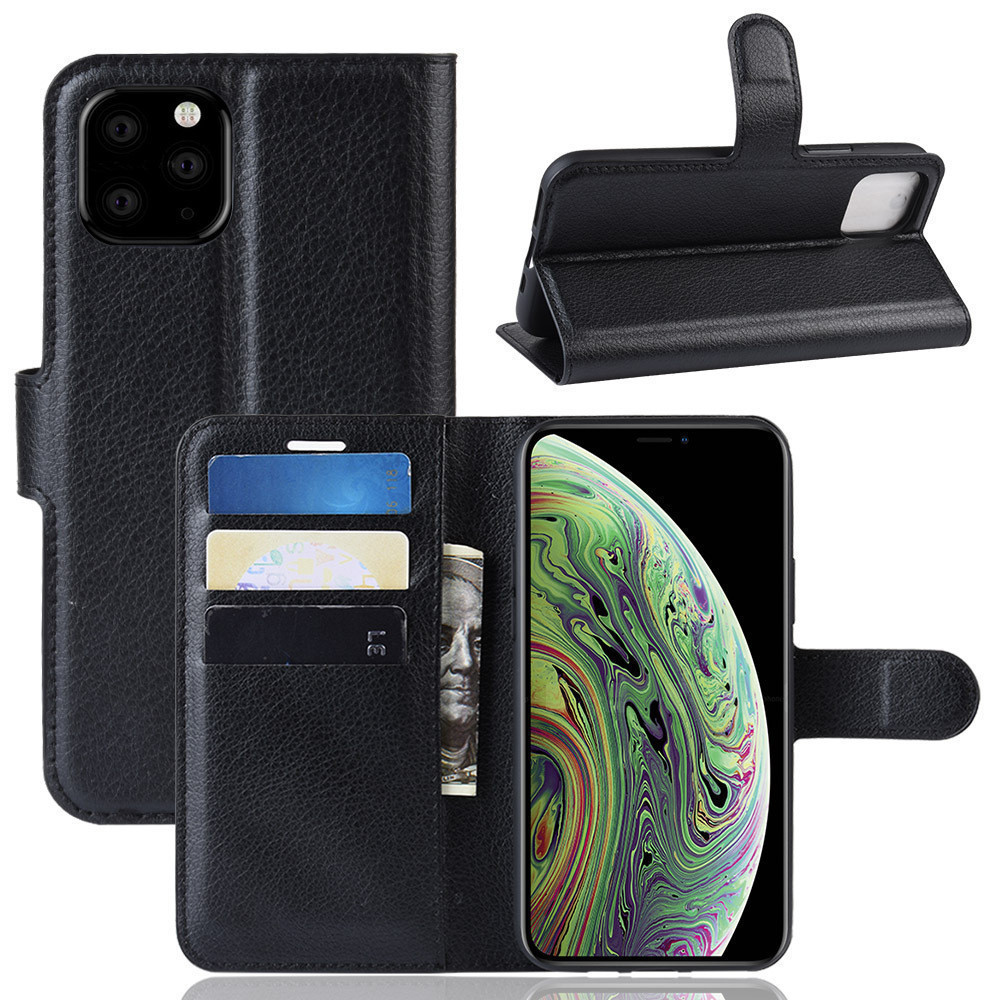 ANG PU Leather Mobile Phone Book Case (Black) - Iphone 16 ANG PU Leather Mobile Phone Book Case (Black) - Iphone 16