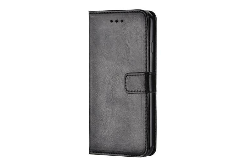 ANG PU Leather Mobile Phone Book Case (Black) - Iphone 15 ANG PU Leather Mobile Phone Book Case (Black) - Iphone 15