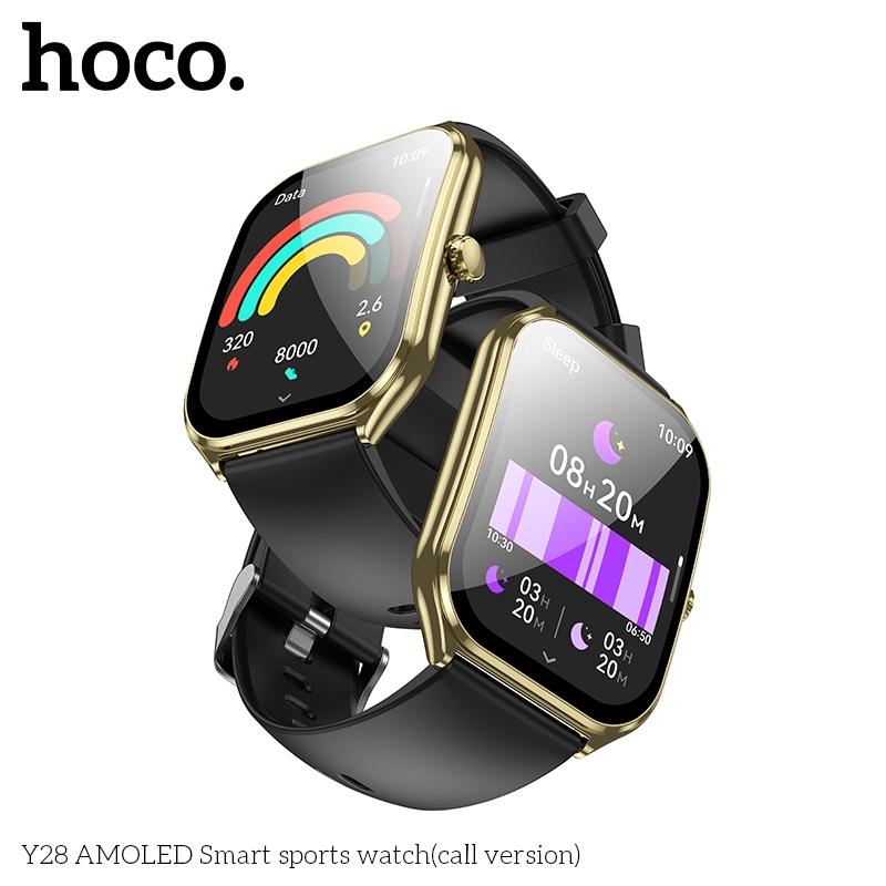 Hoco Y28 AMOLED Smart IP67 Sports Watch (Call Version) Gold Hoco Y28 AMOLED Smart IP67 Sports Watch (Call Version) Gold