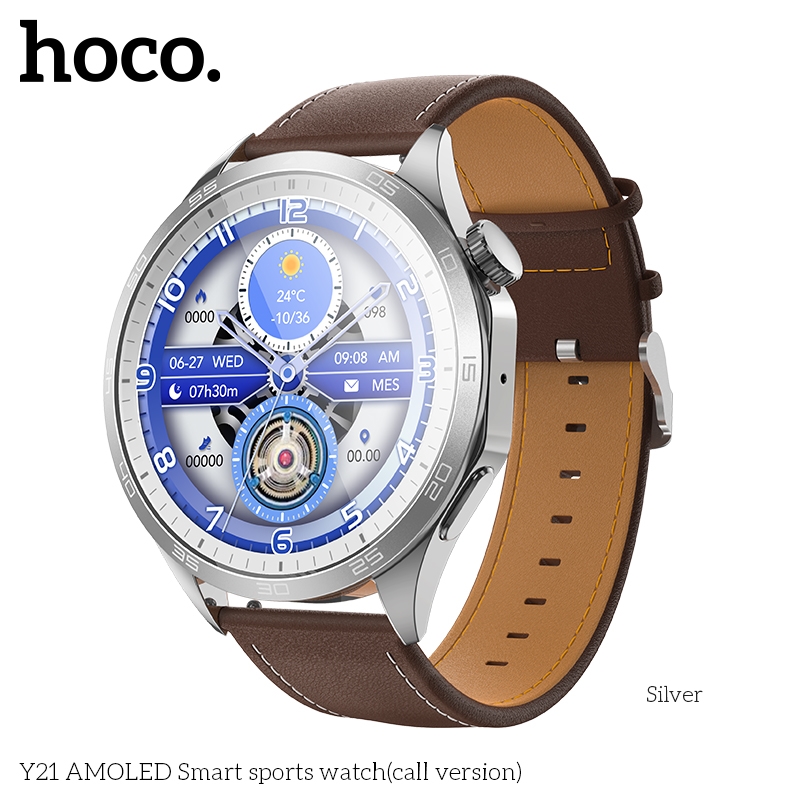Hoco Y21 AMOLED Smart Sports Watch (call version) Silver Hoco Y21 AMOLED Smart Sports Watch (call version) Silver