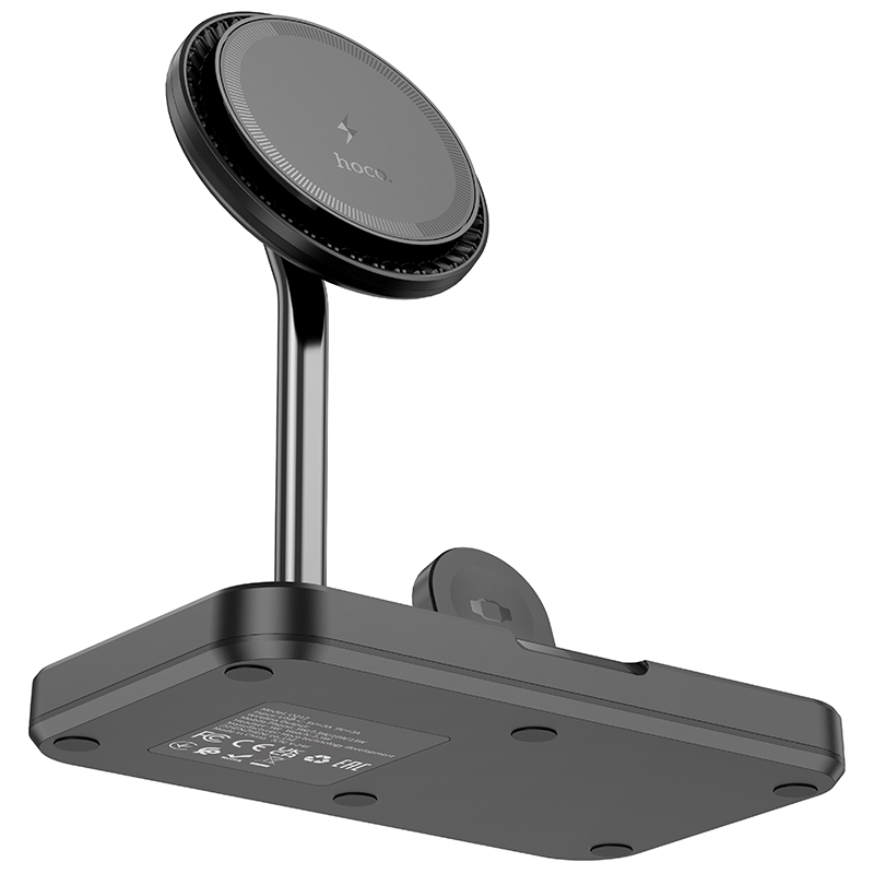 Hoco CQ12 Joyfull 3-in-1 Wireless Fast Charger with Light 15W Black Hoco CQ12 Joyfull 3-in-1 Wireless Fast Charger with Light 15W Black