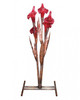 Blue Thumb Iris Flower Fountain - Red (FREE SHIPPING)