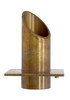 Vianti Falls Brass Round Scupper with Diamond Wall Plate (FREE SHIPPING)