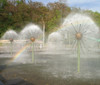 Bronze Dandelion Fountain Sphere - 70" (FREE SHIPPING)