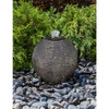 Blue Thumb Ribbed Black Limestone Sphere Kit - Small - 16"