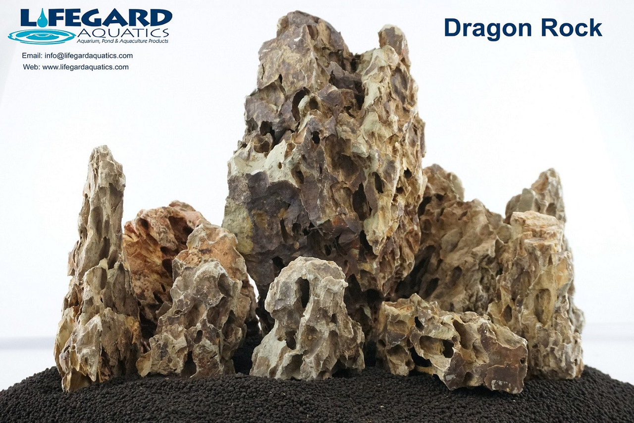 Lifegard Dragon Ohko Rock - 44 Lbs box of MEDIUM size Rocks