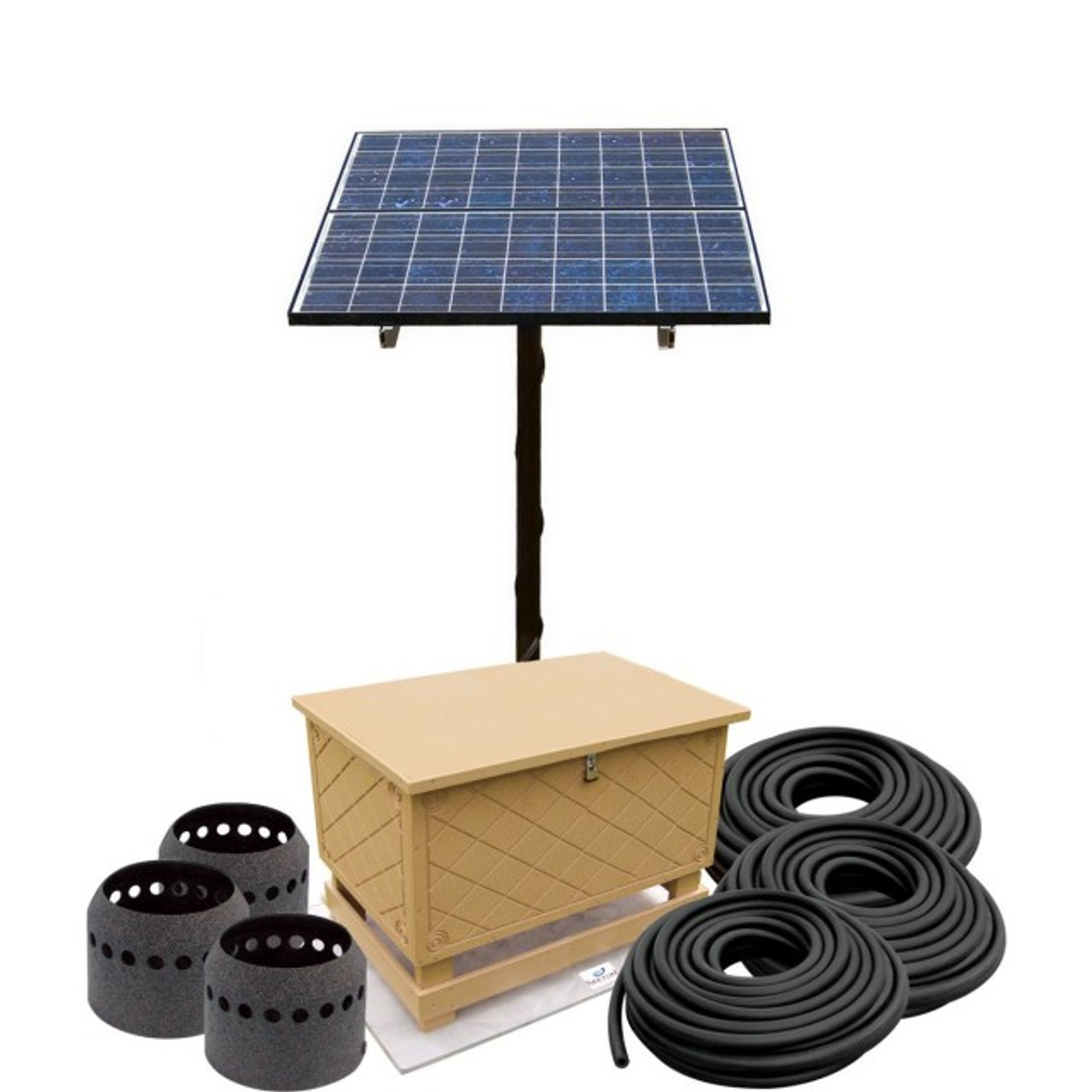 OWS SB-3B Solar Aerator w/ Battery Backup System (FREE SHIPPING)