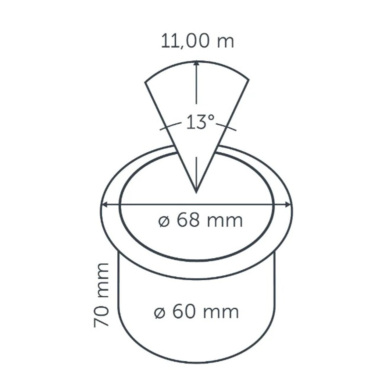 in-lite Big Flux Narrow - Black - 2 3/8'' Recessed Light