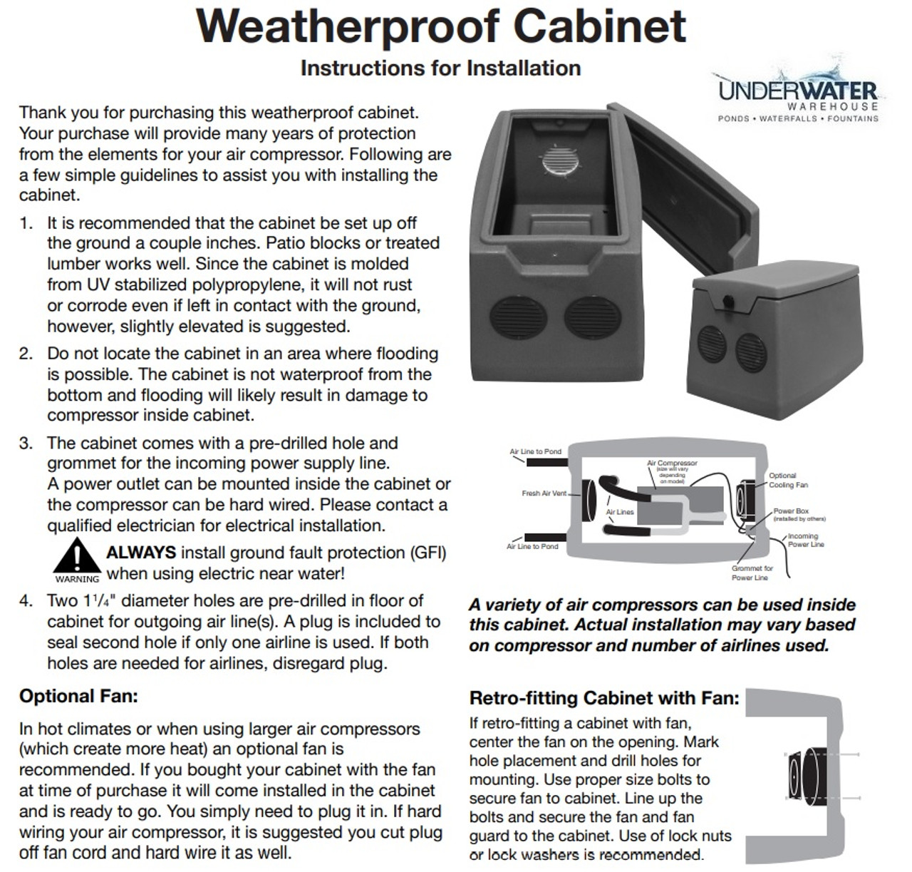 Roto-Molded Weatherproof Cabinet - SC25 (FREE SHIPPING)