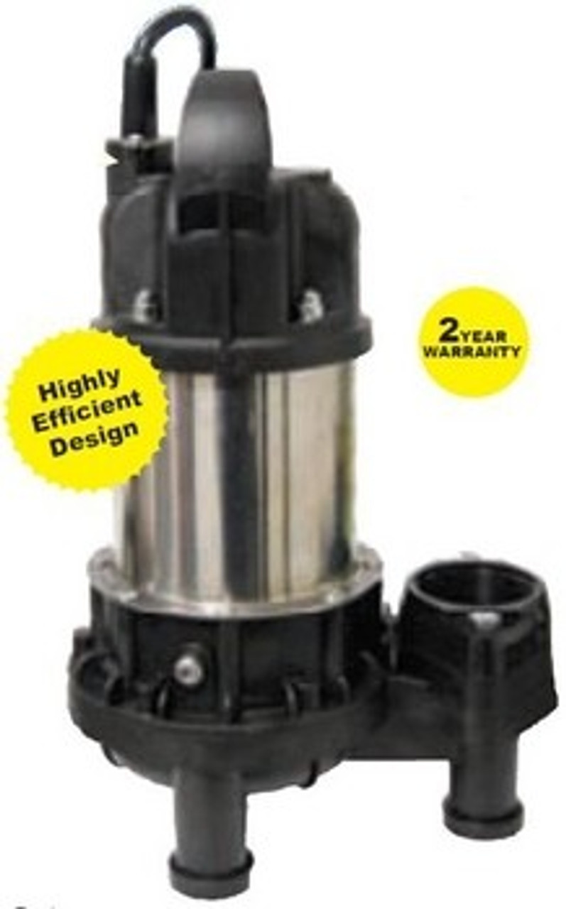Pond Force Water Fall Pumps are an excellent submersible vertical pump. Equipped with a rugged motor for a long lasting life span and continuous duty operation. The highly efficient vertical Vortex type design allows it to handle 3/4" solids.