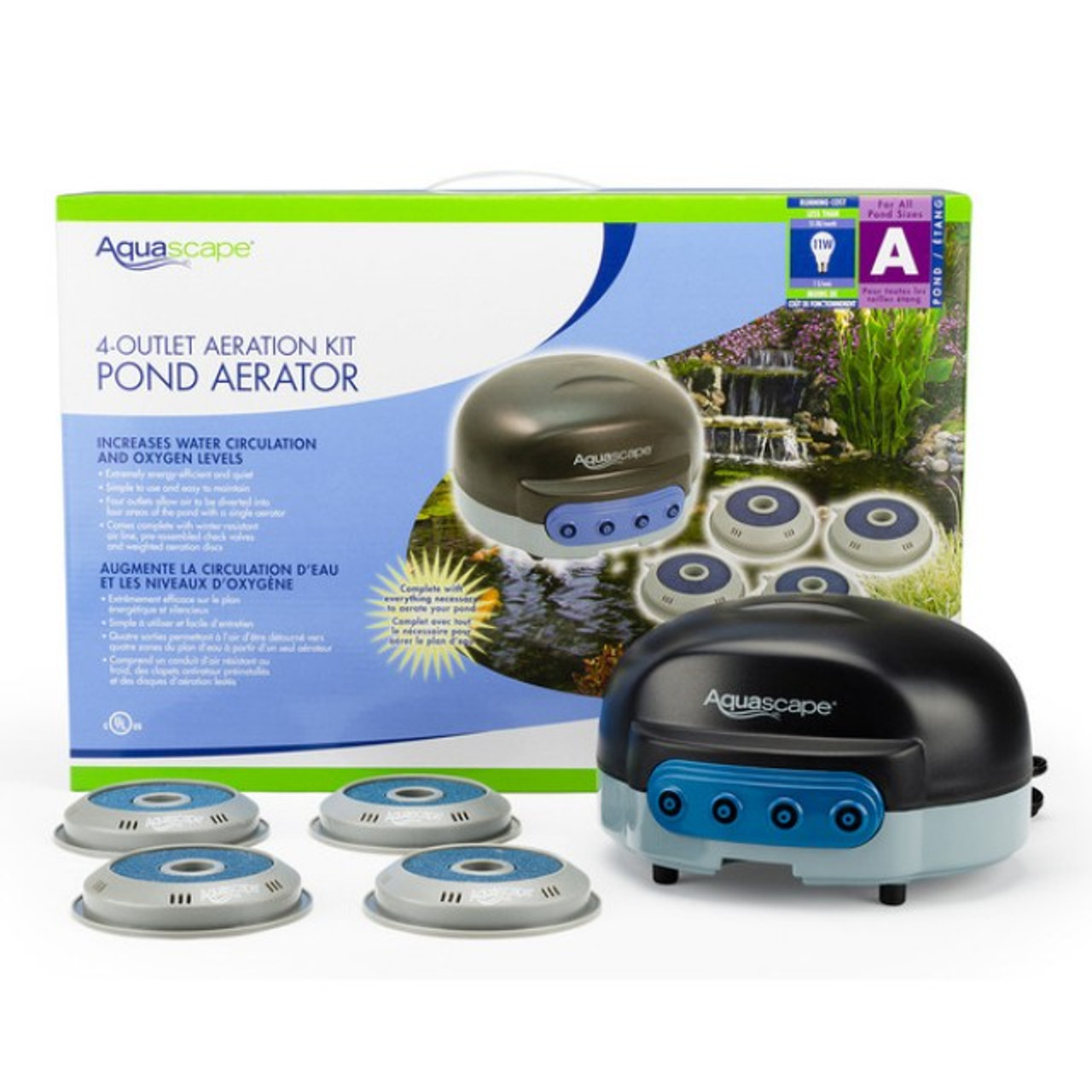 Aquascape Pond Aerator 4 Kit - 0.49 cfm