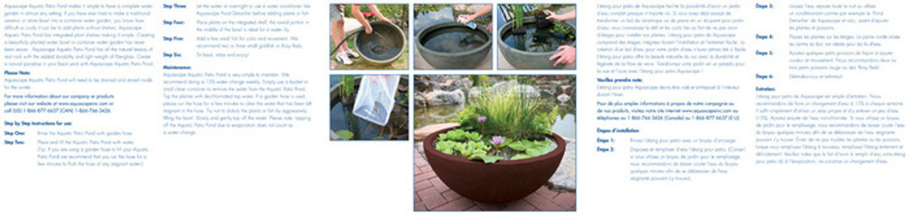 40" Aquascape Aquatic Patio Pond - European Terra Cotta 