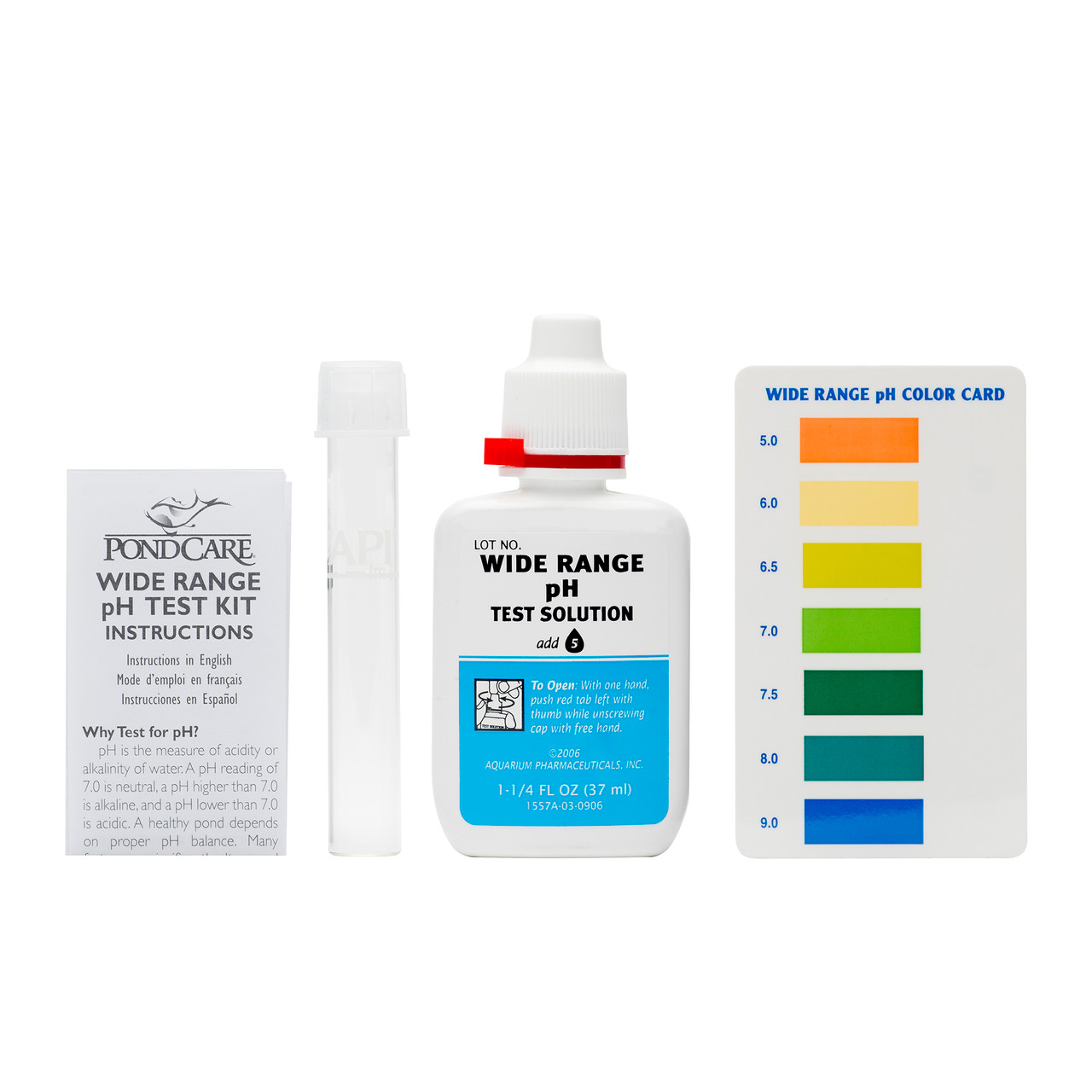 API Pond Wide Range pHTest Kit - 160 Tests