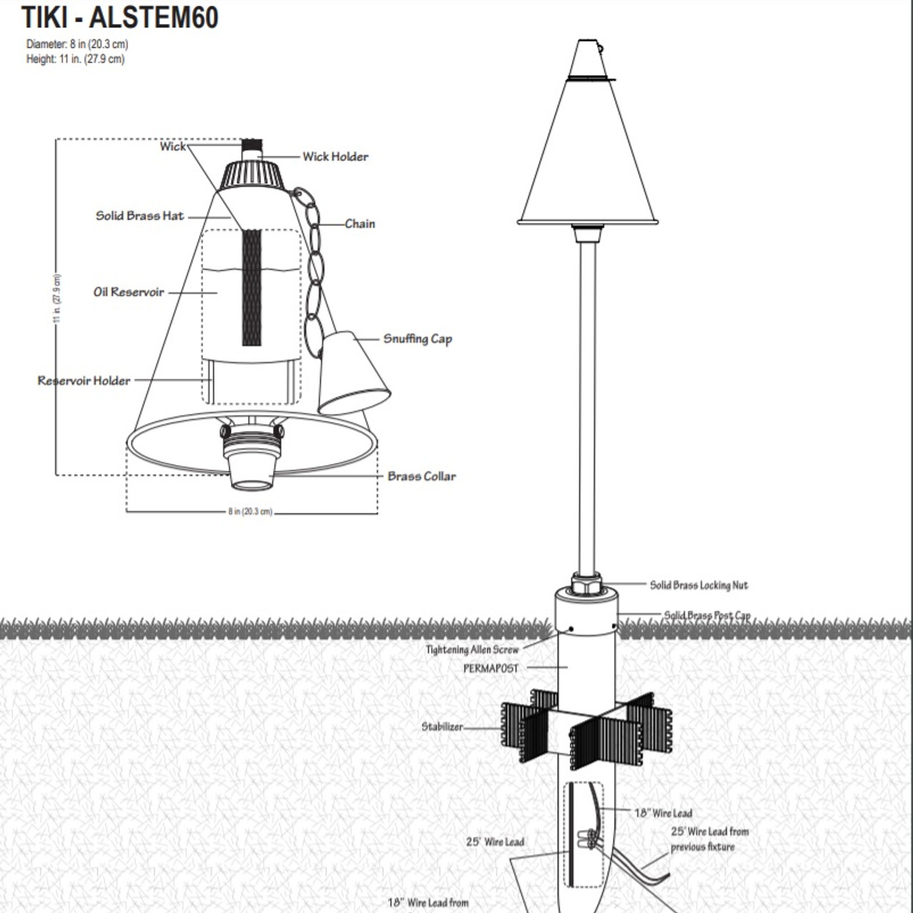 Alliance Tiki Torch Light Underwater Warehouse