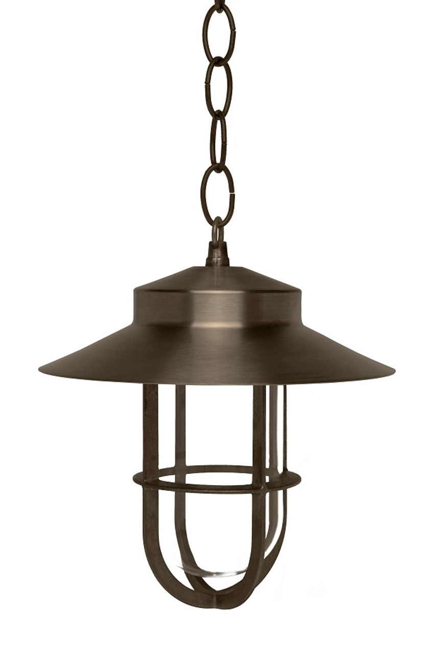 Encore Hanging Brass Glass Light