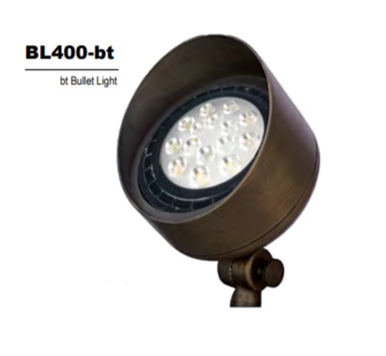 Alliance - 4-11W BT Controlled LED Color BL400 Bullet Light - Aged