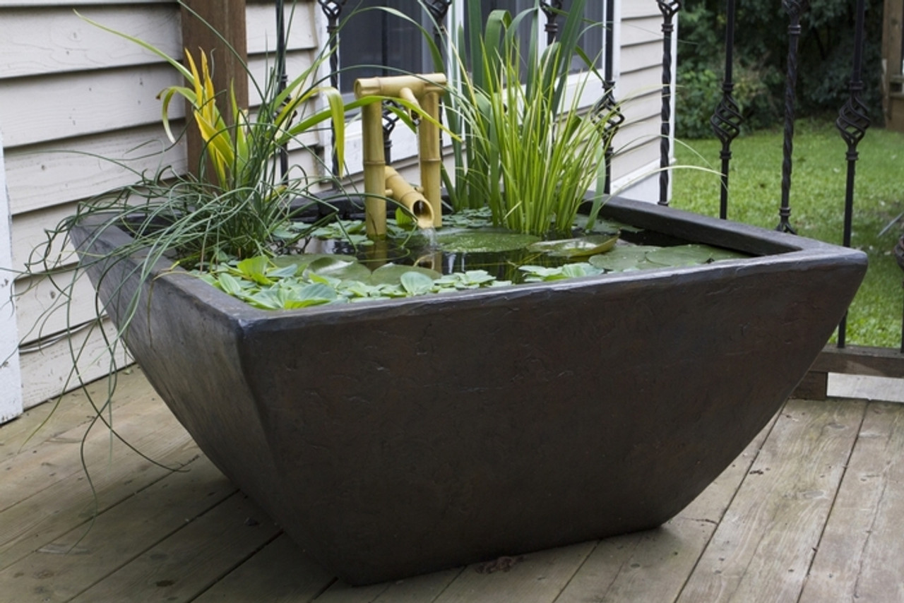 33" Aquascape Aquatic Patio Pond - Textured Gray Slate 