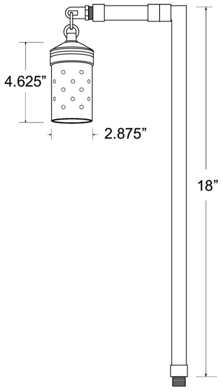 Encore Pathway Light w/ Hanging Twinkler Cylinder - BL-203-HL