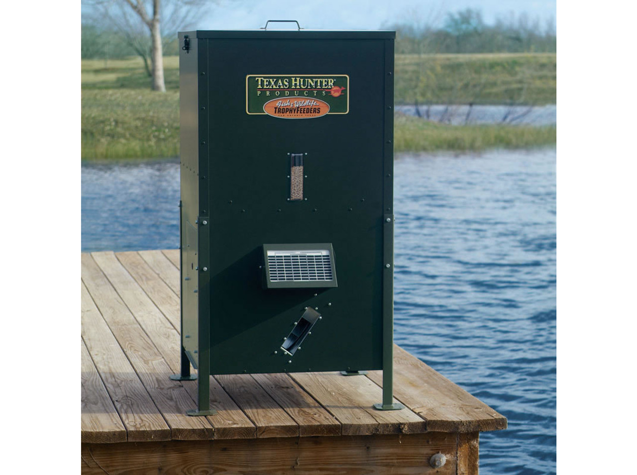 Outdoor Water Solutions Texas Hunter Fish Feeder - 250 lb.