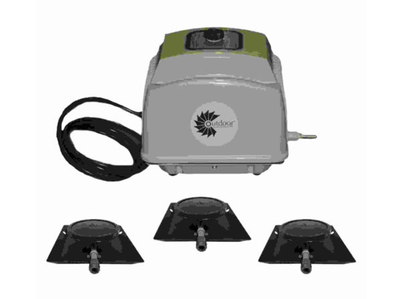 The Shallow Pond OWS AerMaster LD 7.0 Electric Aerator is designed for ponds from 1/4 acre up to 1.5 acre in size with a maximum diffuser placement of 10′ deep!