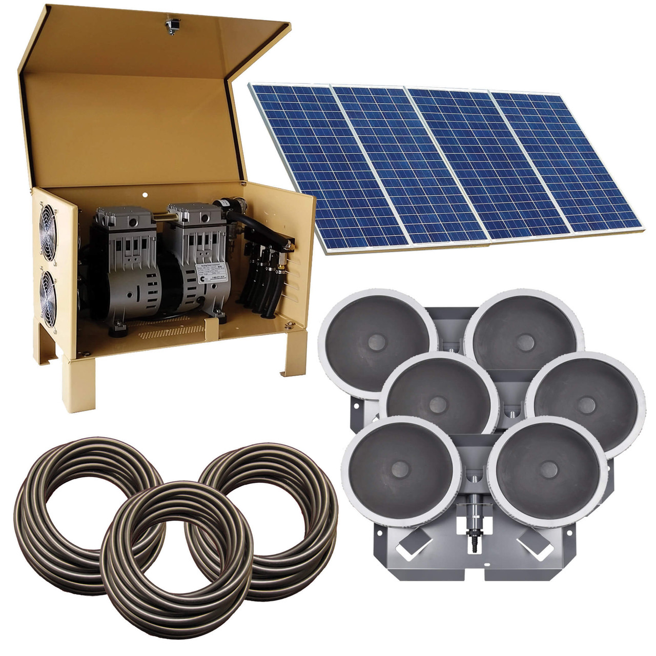 EasyPro Deep Water Solar Aeration Deluxe Systems - FREE SHIPPING