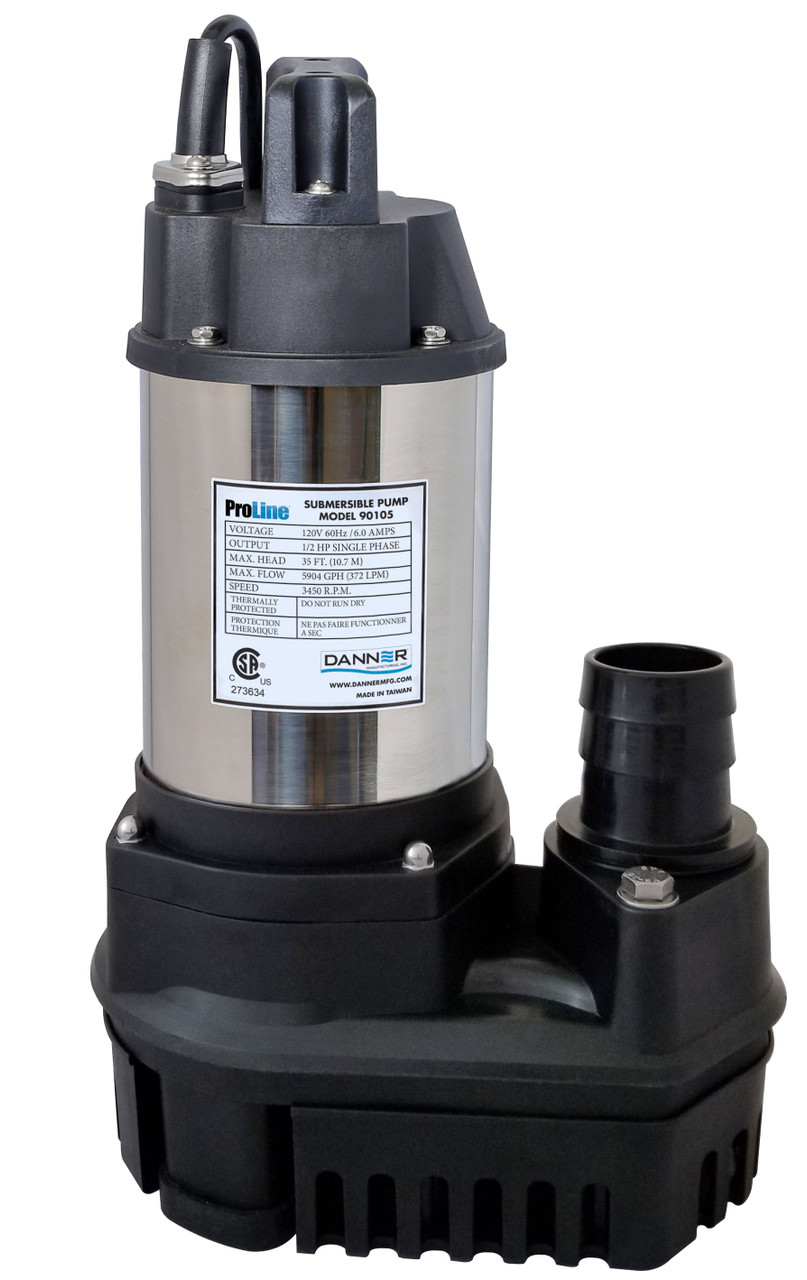 1/2 HP Pondmaster ProLine High Flow Submersible Pump (FREE SHIPPING)