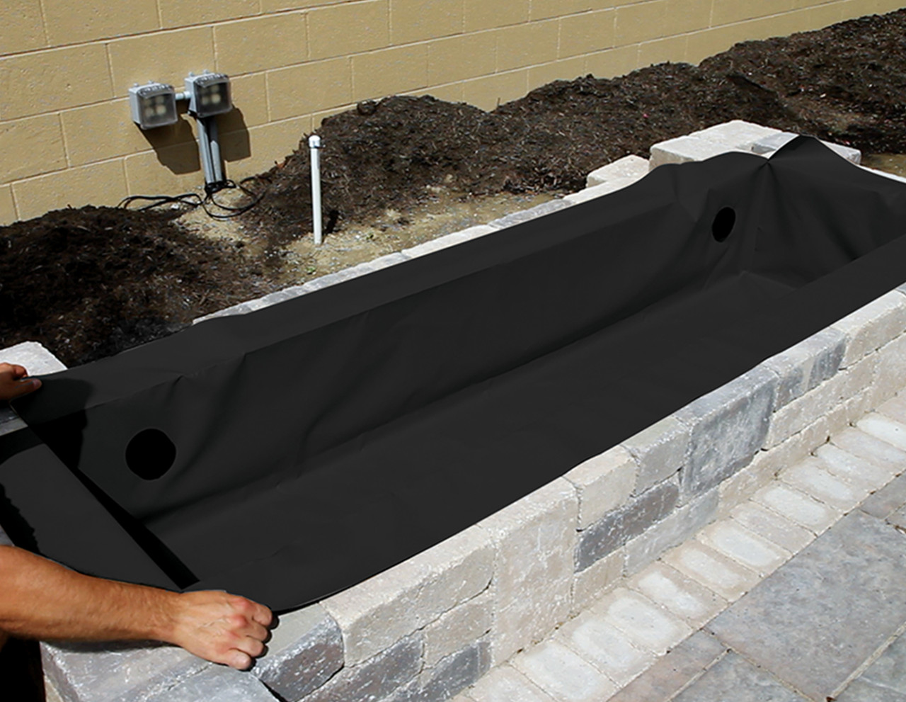 6 ft. Atlantic Flexible Hardscape Basin - Black