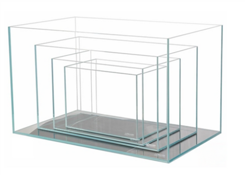 Lifegard 4 in 1 Nested Set CRYSTAL Beveled Edge Low Iron Rimless Aquariums (40, 17.11, 9.63, 5.44 Gallons)