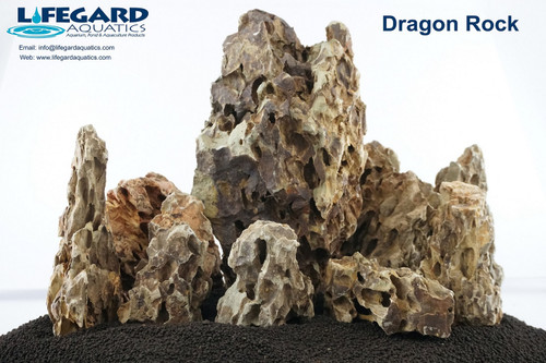 Lifegard Dragon Ohko Rock - 44 Lbs box of LARGE size Rocks