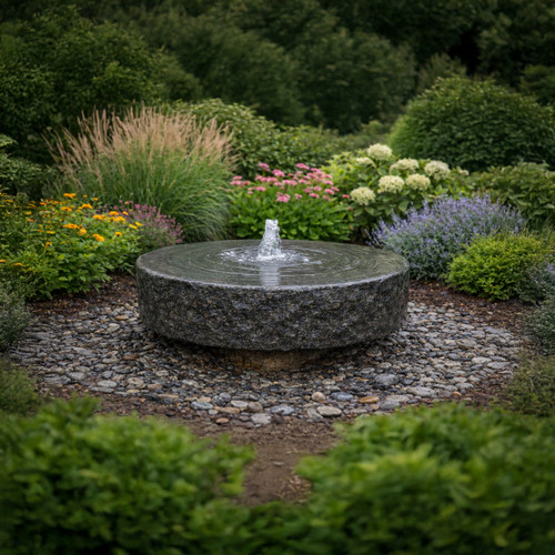 Millstone Pedestal Fountain