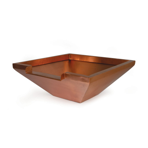26-inch square copper bowl included in kit; basin and pump not pictured