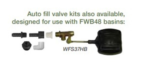 1/2" Auto Fill Valve Assembly Kit for FWB48 Basin