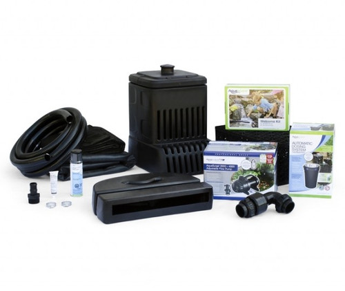 The Aquascape Small Pondless® Waterfall Kit 6′ Stream with AquaSurge® 2000-4000 Adjustable Flow Pond Pump comes complete with everything you need to build a beautiful, one-of-a-kind, recirculating 6’ waterfall or stream in any space, eliminating the guesswork and calculations when purchasing individual components.