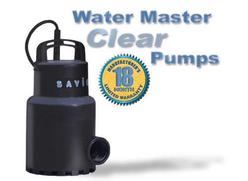 Savio Water Master Clear Pumps (FREE SHIPPING)