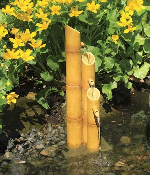 Aquascape Pouring 3-Tier Bamboo Fountain