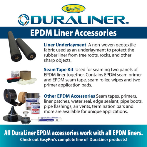 DuraLiner™ EPDM Pond Liner Roll - 10 x 50 ft. (45 mil.)