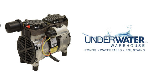 Stratus SRC series “Gen 2” rocking piston compressors are specifically designed for the demanding job of 24 hour operation. They are ideal for pond aeration systems. The oil-less design safely aerates ponds with no electricity in the water. The shore mounted compressor sends air through tubing to a bottom mounted diffuser for a safe, effective way to aerate ponds. Compressors are available in 115v or 230v.