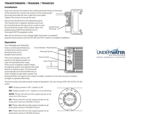 Atlantic Transformer w/ Photocell & Timer - 150 Watts