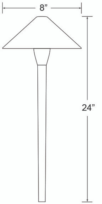 Encore 8" Shade Pathway Light - BL-11-LED